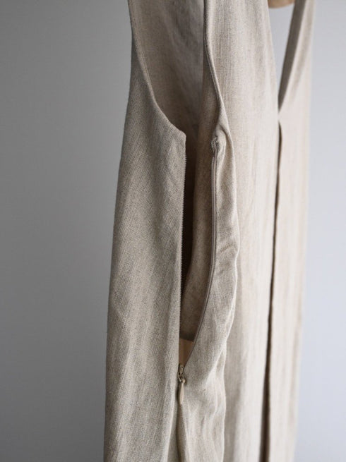 maxi linen dress